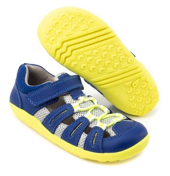bobux step-up ~ Summit Sandale ~ Blueberry & Neon