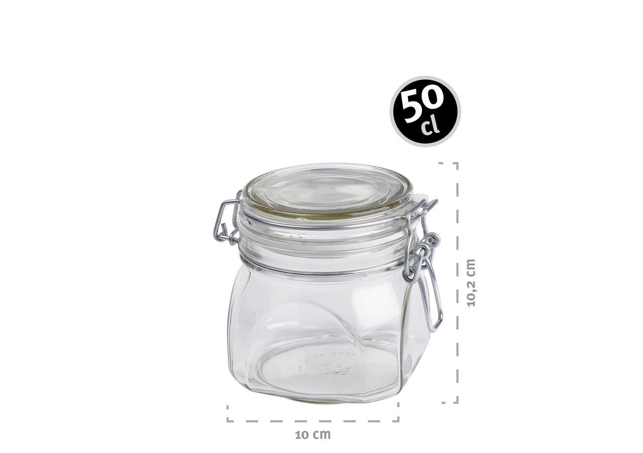 Mäser Serie Gothika, Einmachglas 500 ml, 6er Set