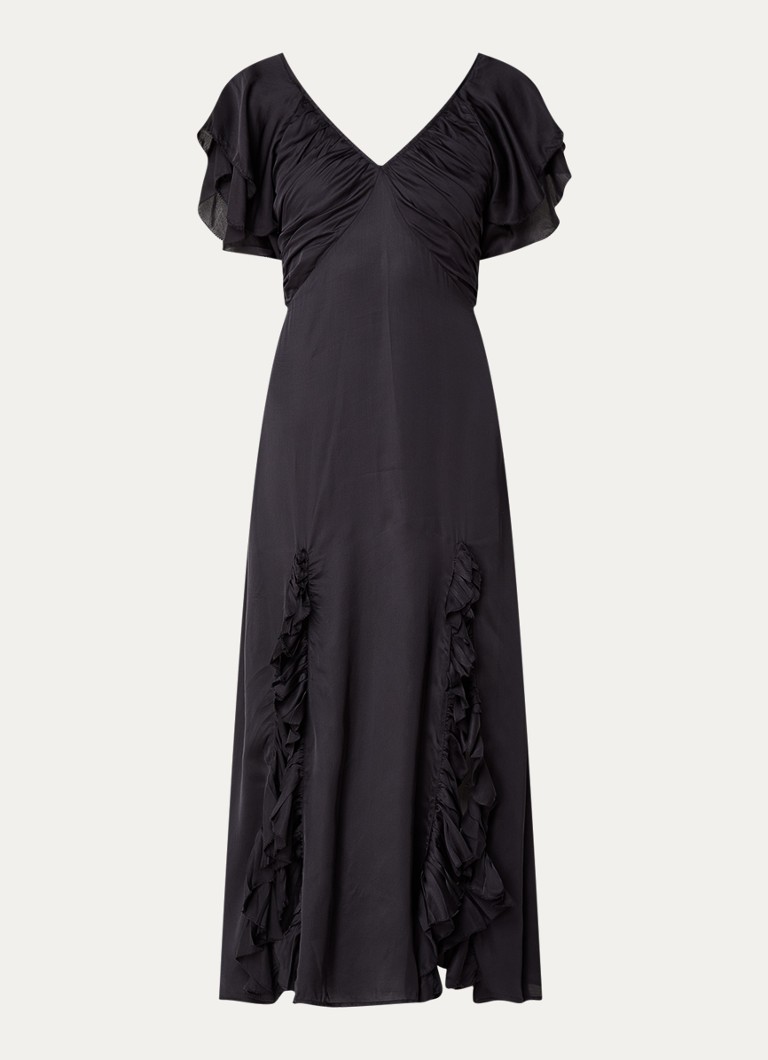 Vestido midi de Maje con espalda descubierta