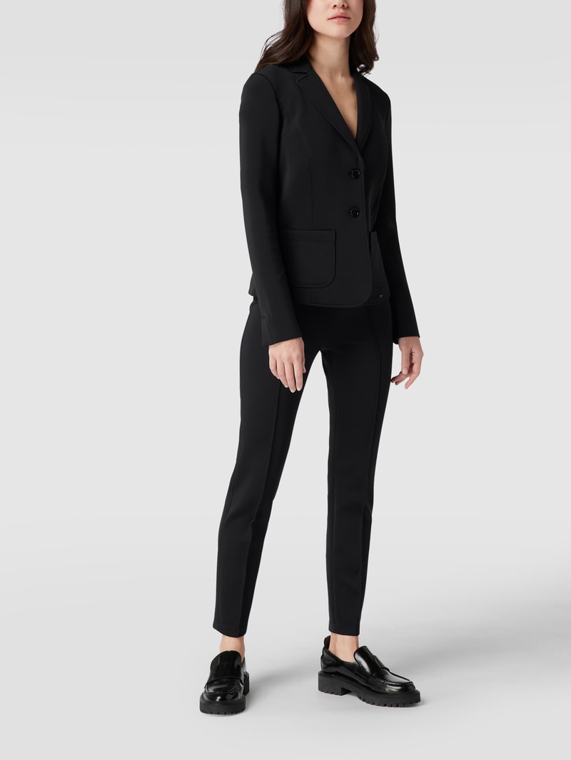 Blazer mit Reverskragen in marineblau