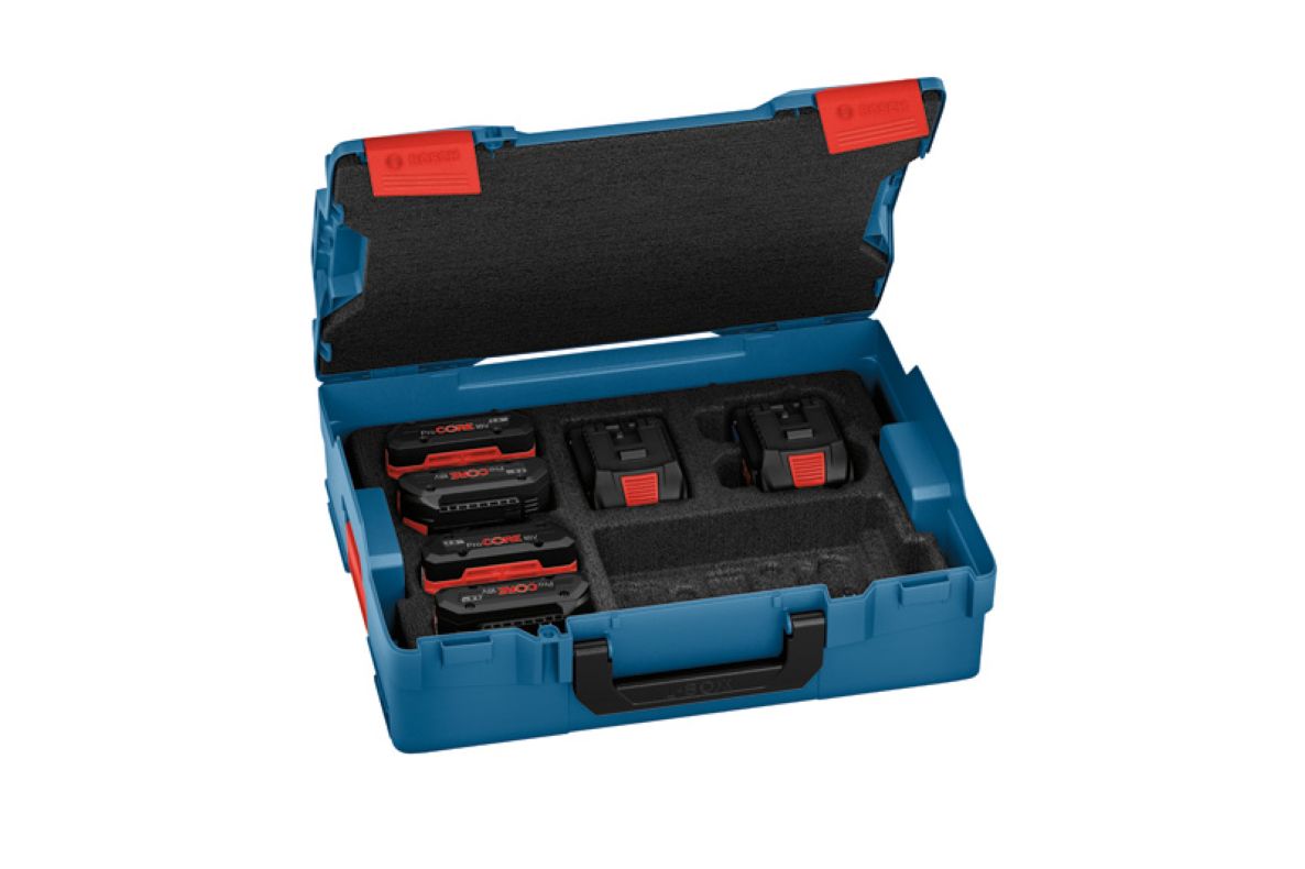 Bosch Blue Zubehör 1600A02A2T Akku-Set in L-Boxx – 4 x ProCore 18V 4,0 Ah Akku + 2 x ProCore 8,0 Ah