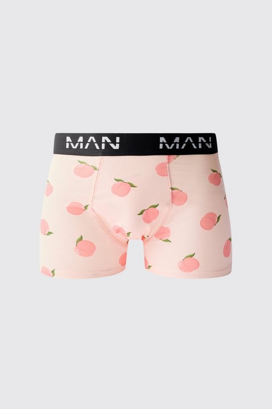 Man Boxershorts mit Pfirsich-Print