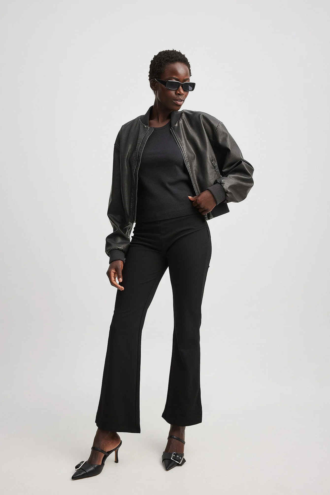 Jersey-Hose mit niedriger Taille