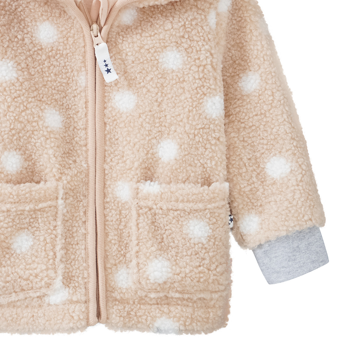 Baby Kuscheljacke aus Teddyplüsch
