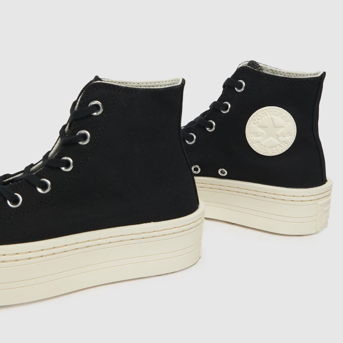Converse All Star Modern Lift Hi cipők fekete-fehér színben