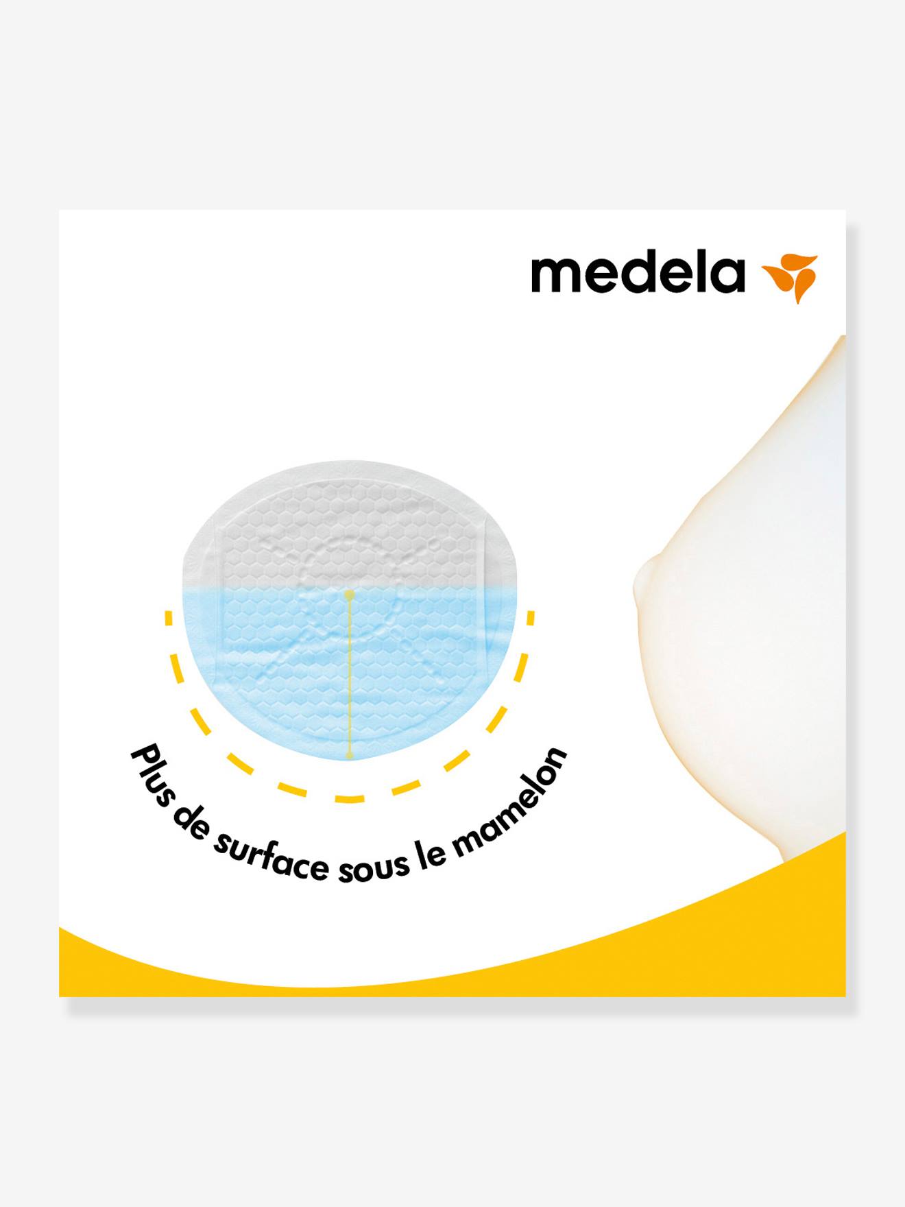 Boîte de 60 coussinets d’allaitement jetables Safe & Dry Ultra thin MEDELA blanc