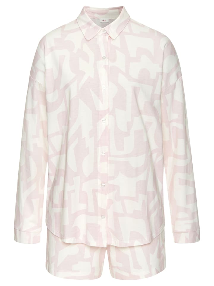 s.Oliver Shorty in rosa-weiß gemustert günstig kaufen