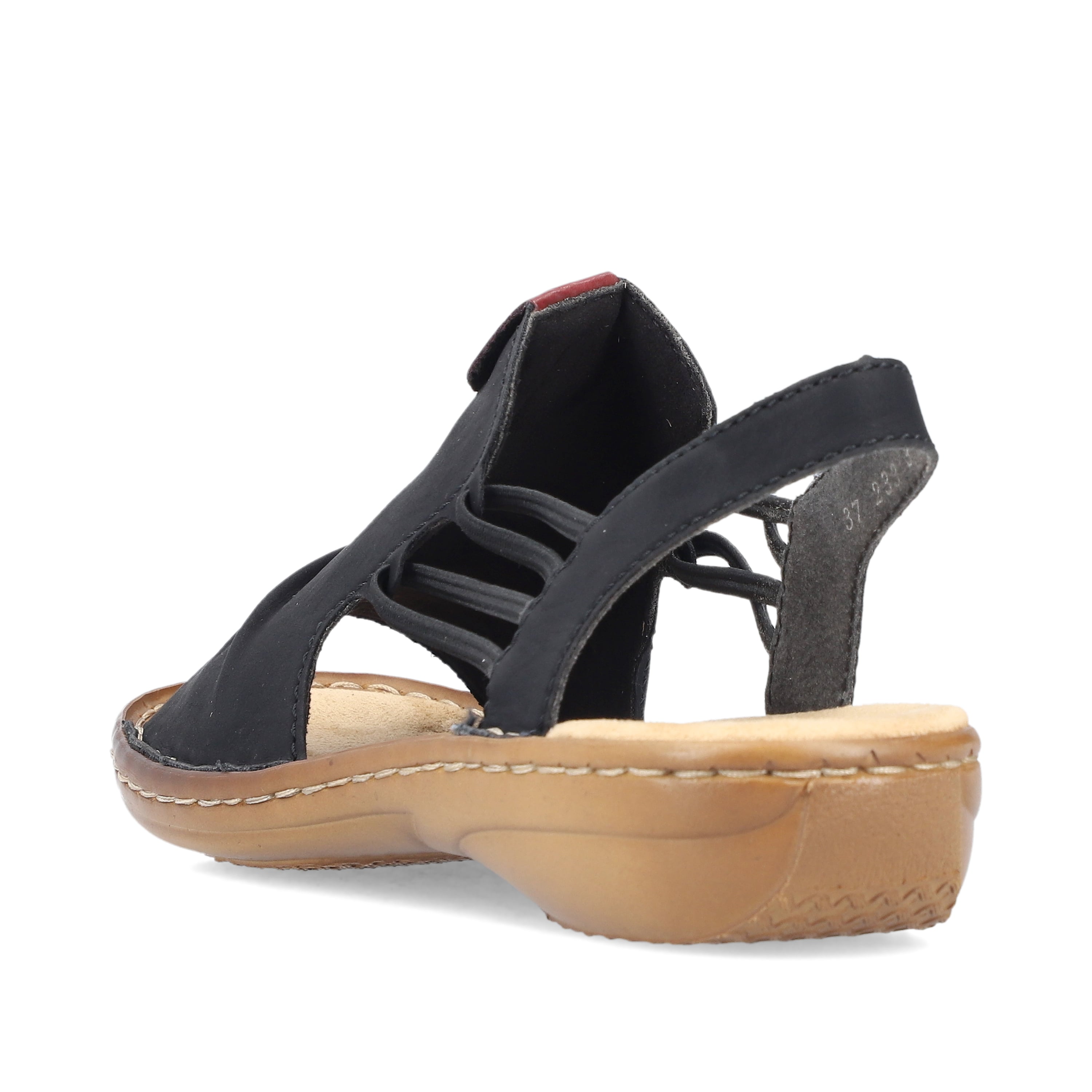 Rieker Damen Riemchensandalen asphaltschwarz