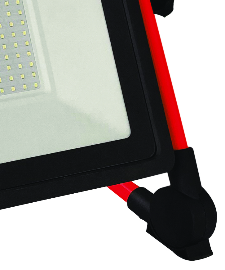BOXTEC LED Arbeitsleuchte, Baustrahler, verstellbar, faltbar, 300W, 24000lm, 6500K, IP65, 3m Gummikabel