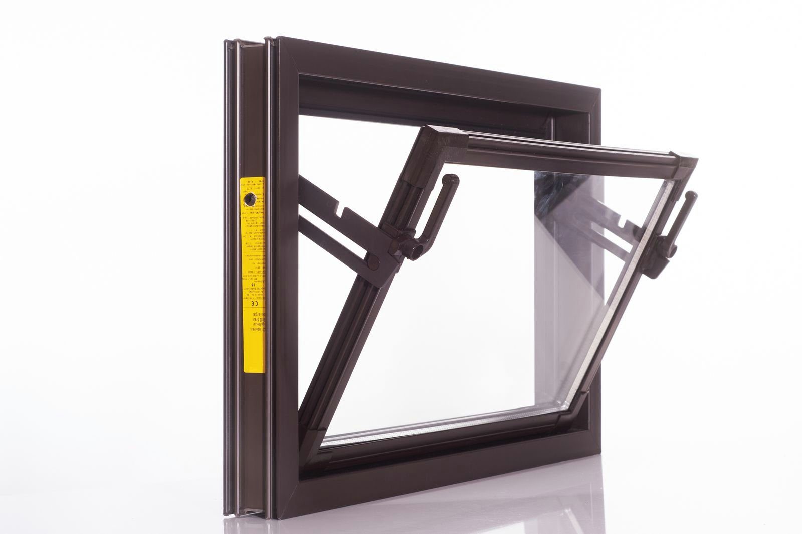 ACO Severin Ahlmann GmbH & Co. KG Kellerfenster ACO 60cm Nebenraumfenster Kippfenster Isoglasfenster Fenster braun Kellerfenster, wärmeisolierende Kunststoff-Hohlkammerprofile