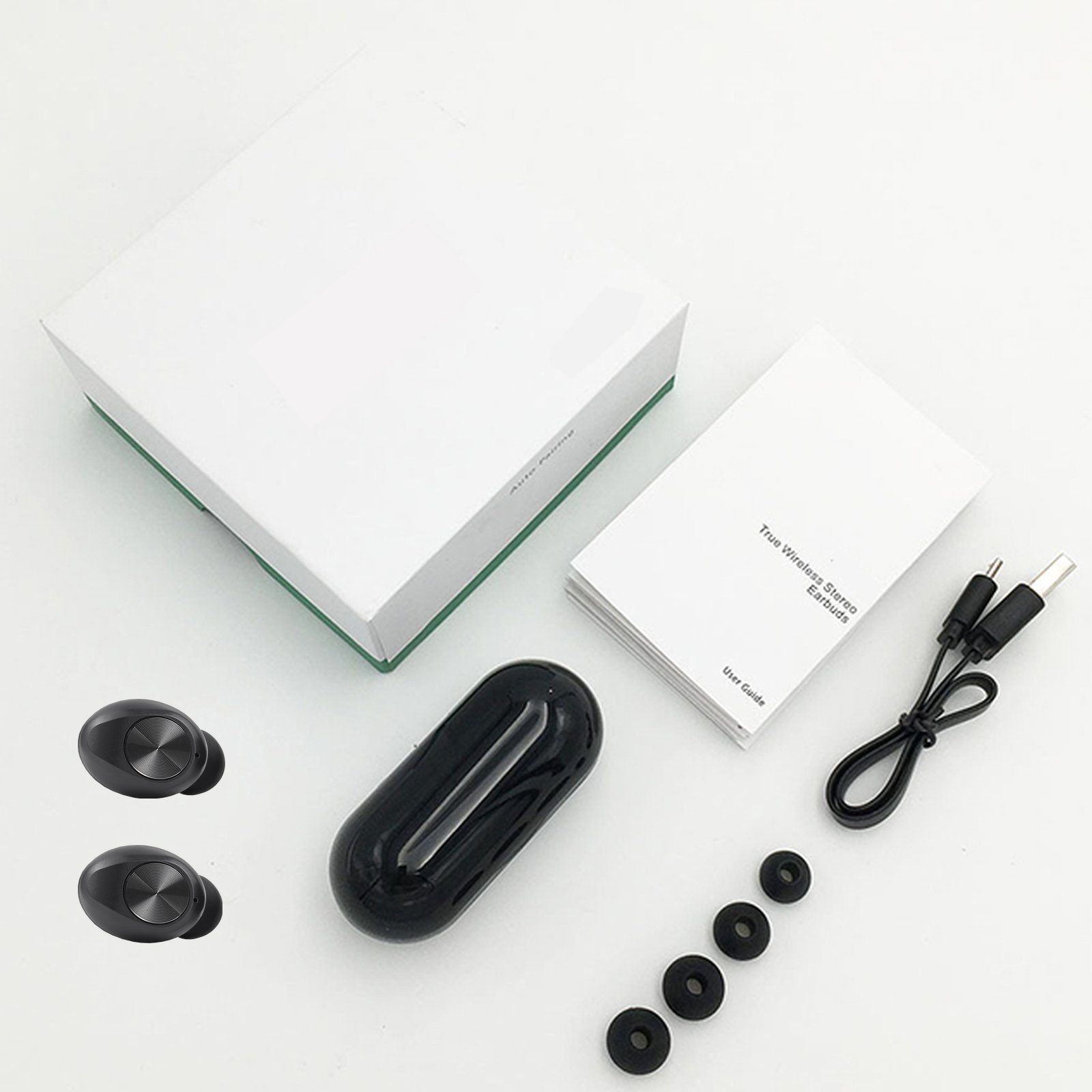7Magic TWS In-Ear-Kopfhörer, True Wireless Bluetooth-Kopfhörer (Noise-Cancelling, Bluetooth, Wireless, für Android Iphone)