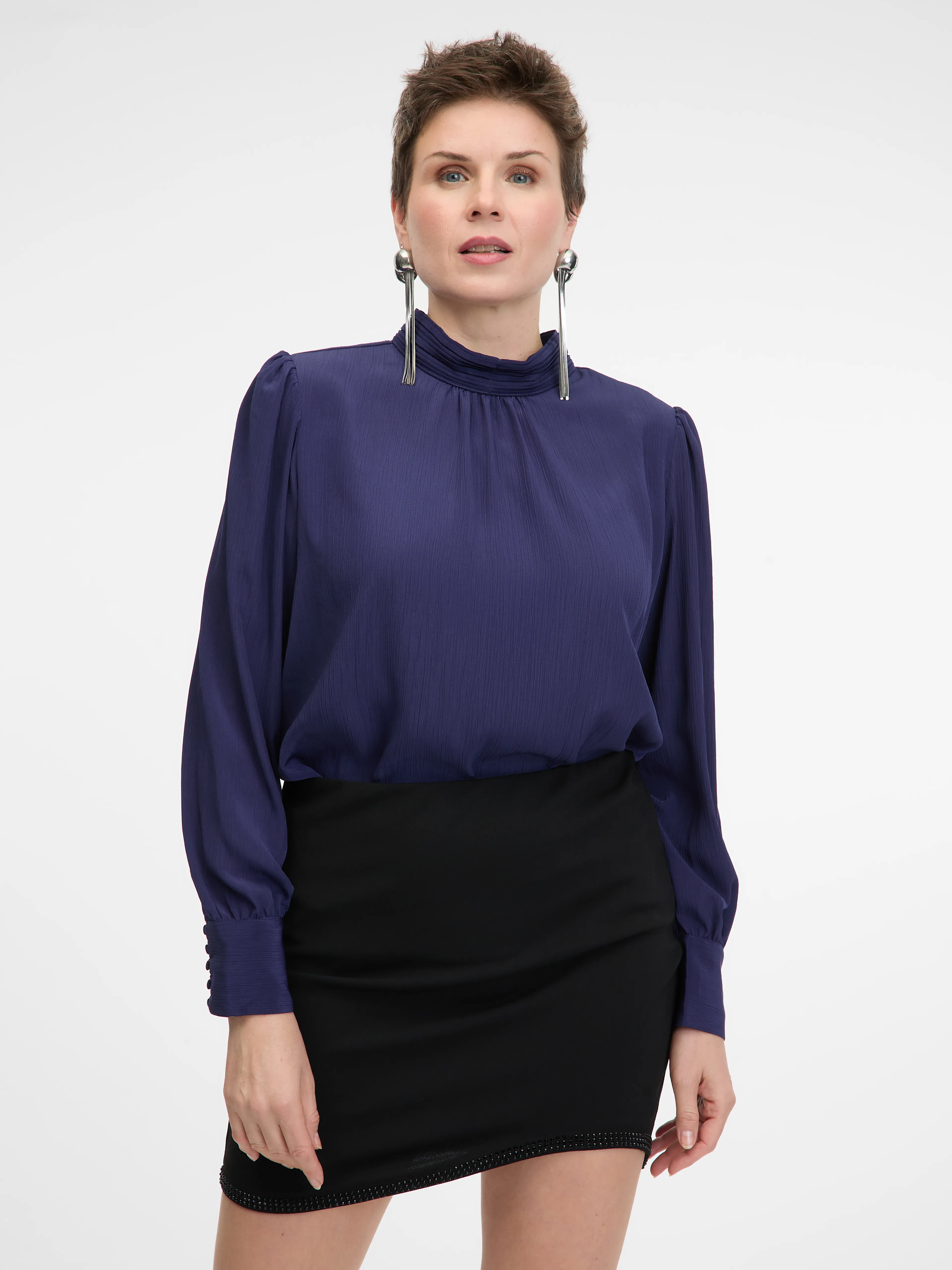 Dunkelblaue Damenbluse ORSAY