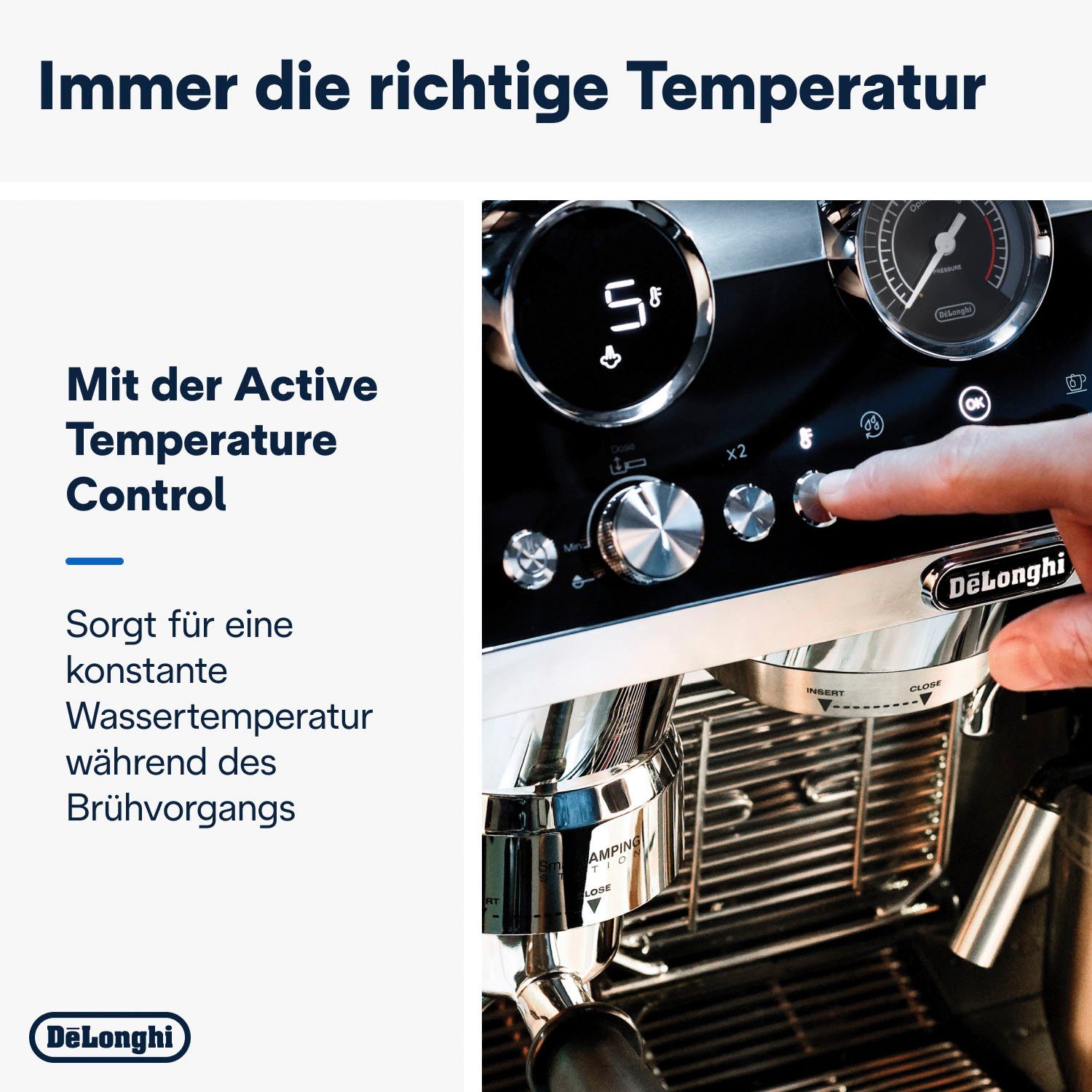 De'Longhi Siebträgermaschine La Specialista Maestro Cold Brew EC9865.M, mit zwei unabhängigen Thermoblock-Heizsystemen