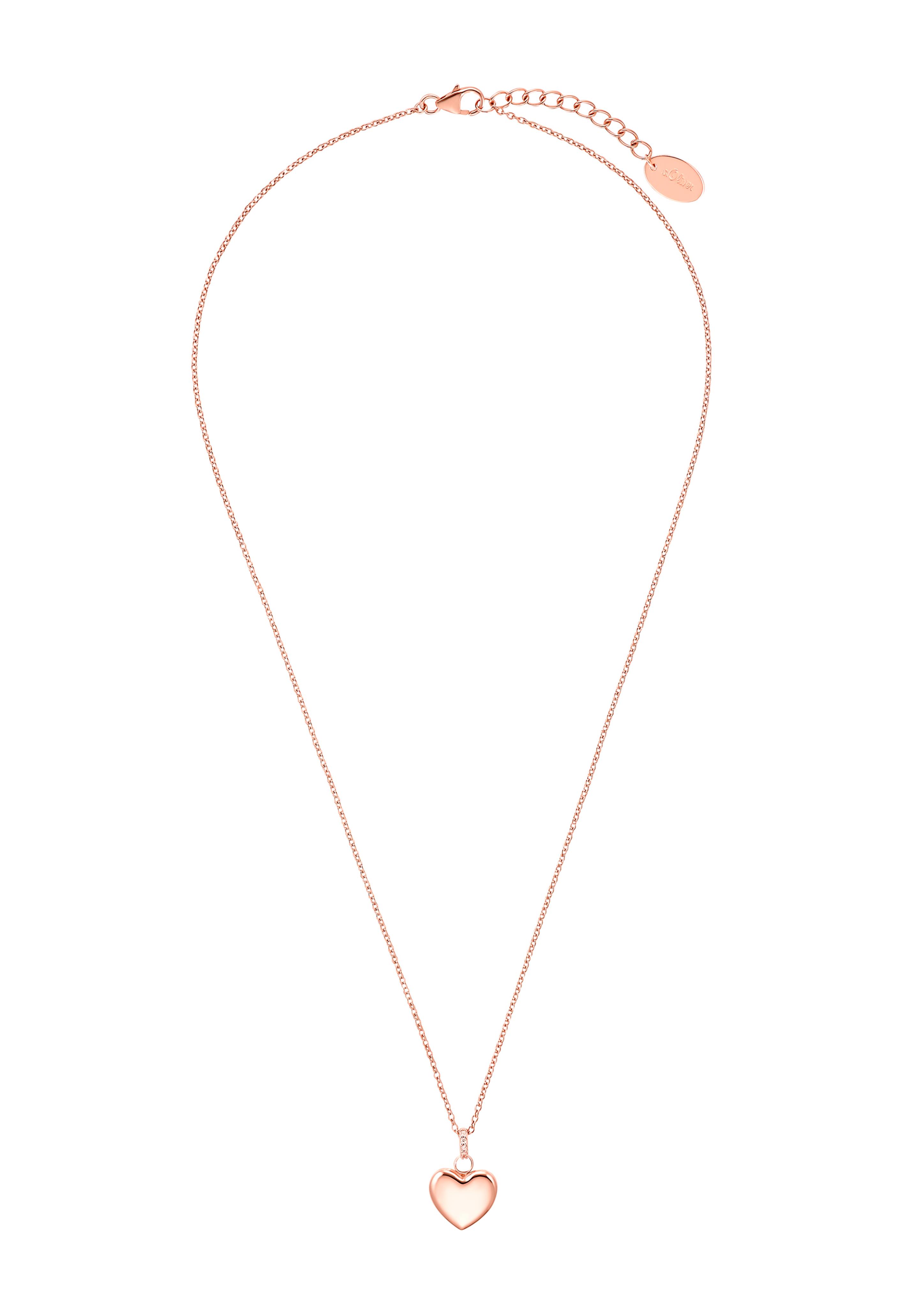 Rosévergoldete Herzkette  6005019-44E0