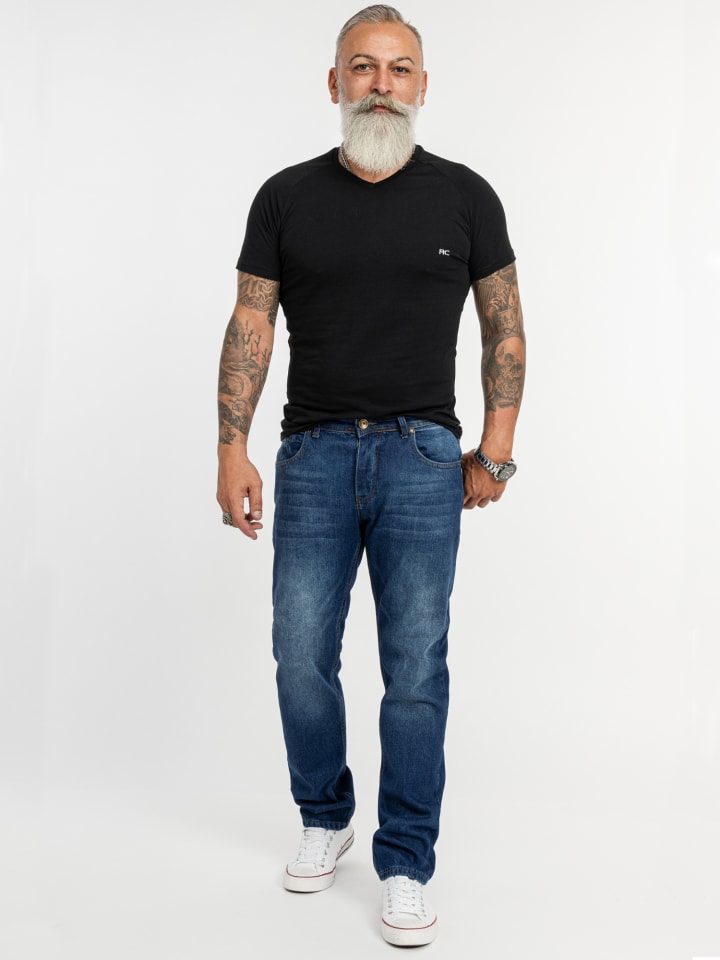 Rock Creek Jeans Straight Leg in Blau günstig kaufen