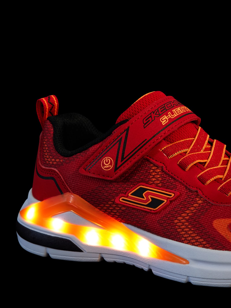 Sneaker mit Leuchtfunktion in rot