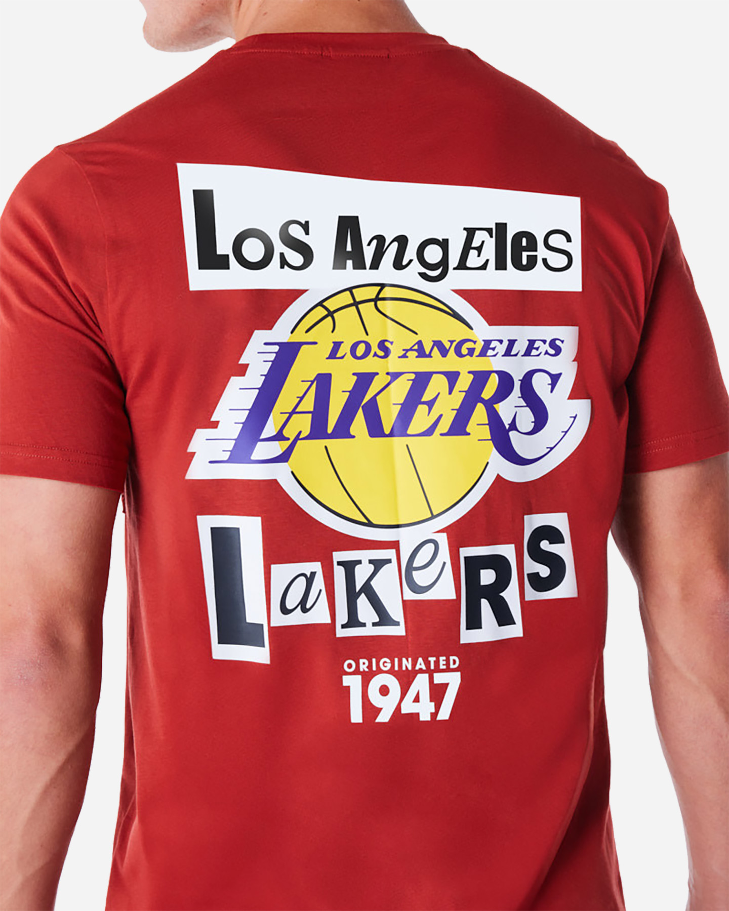 Basketbalové oblečenie New Era Newspaper Lakers M 60564822