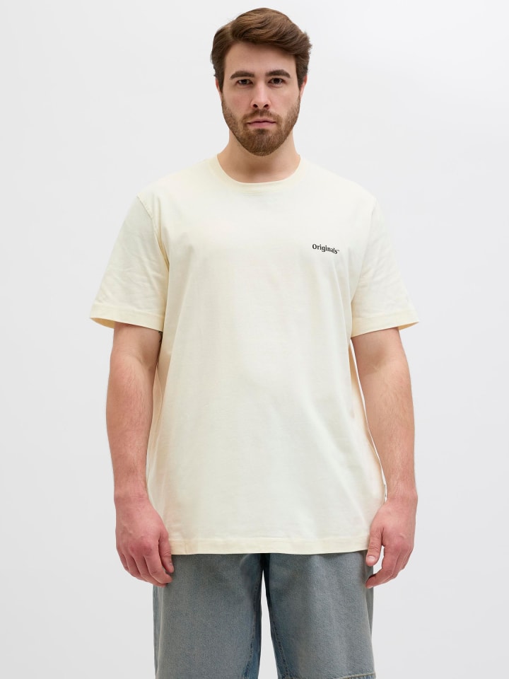 JACK & JONES PLUS T-shirt in Antique White günstig kaufen