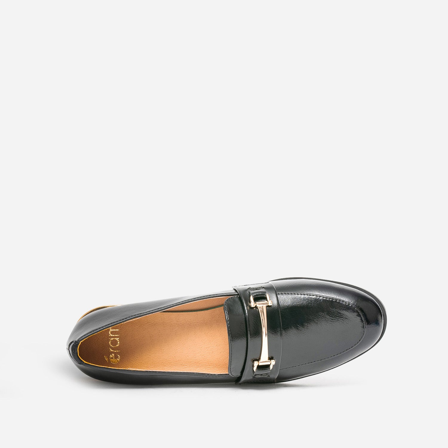 Mocassin noir détails dorés