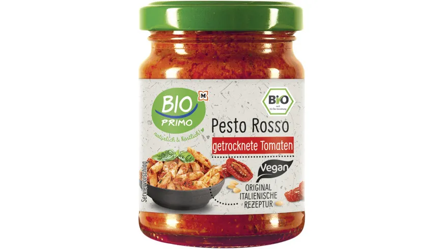 BIO PRIMO Bio Pesto Rosso Getrocknete Tomaten 120 g