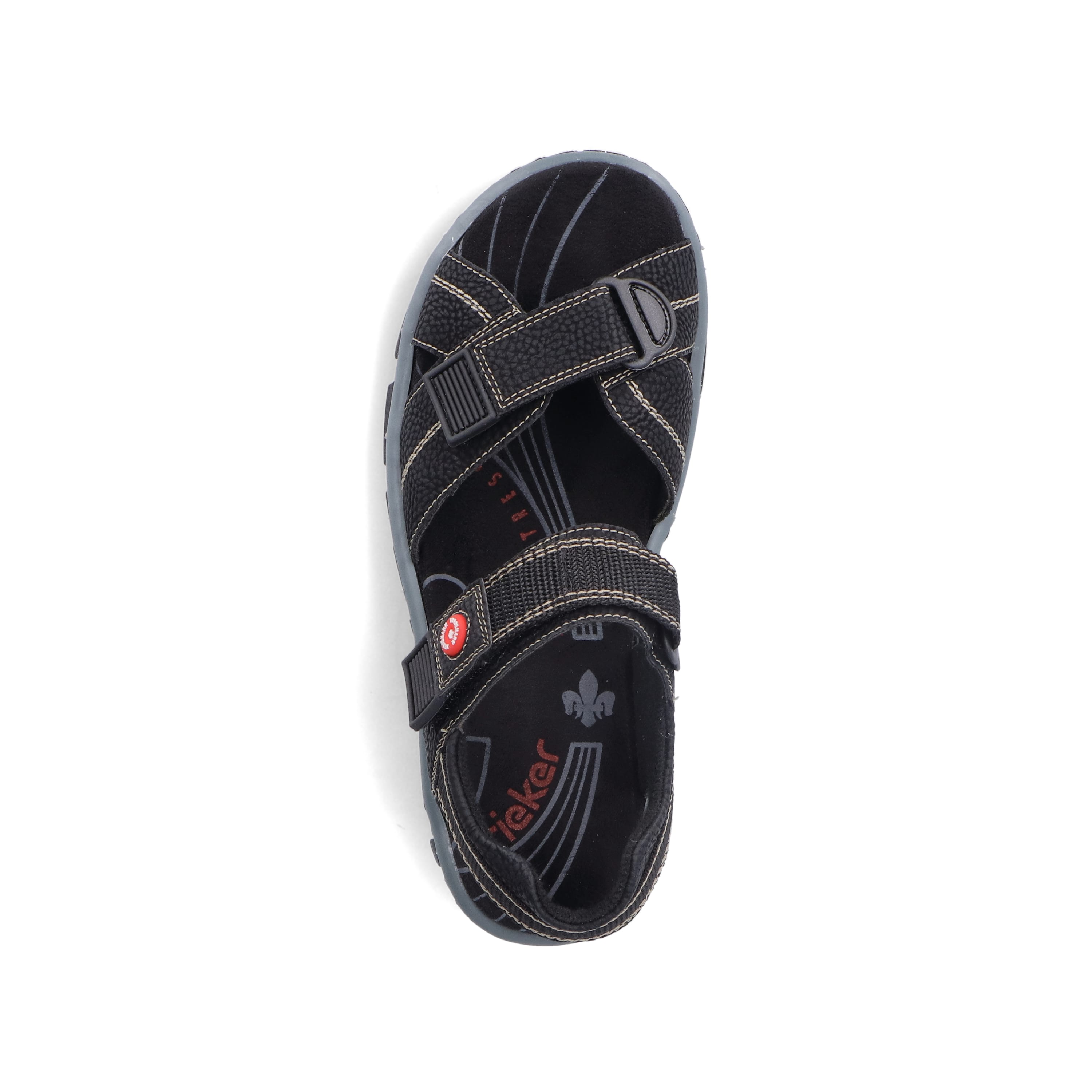 Rieker Damen Trekkingsandalen asphaltschwarz