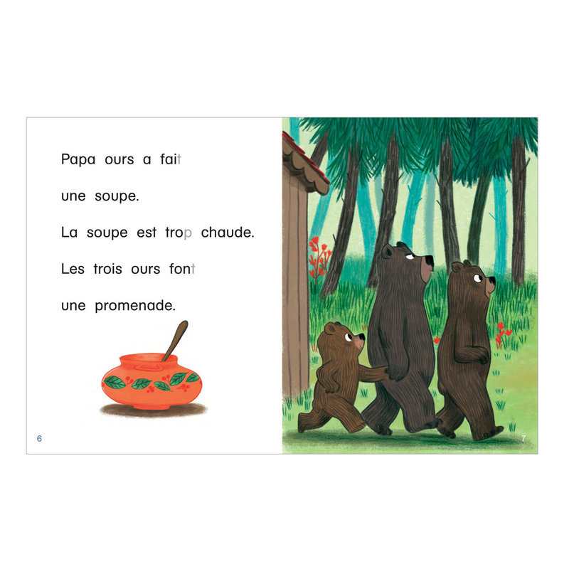 Livre Je rentre en CP, Boucle d'or et les trois ours, je déchiffre - Flammarion