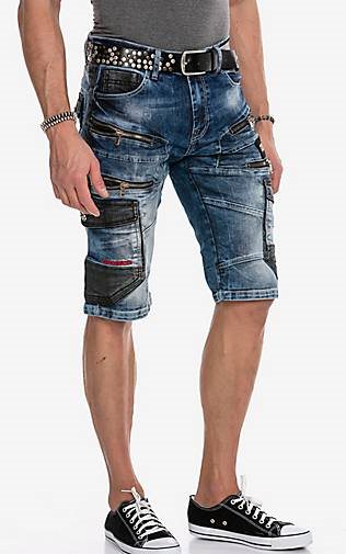 Cipo & Baxx Short CK234 in mehrfarbiger Waschung
