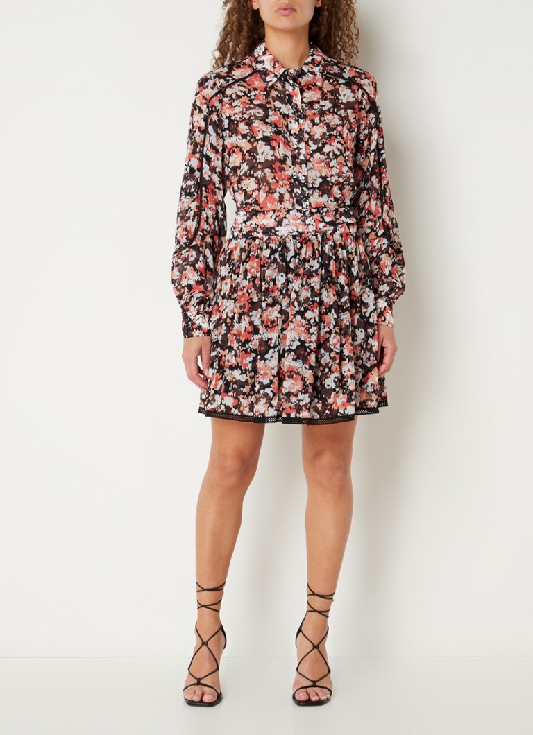 Fifth House Roma Minirock mit Print und Smokdetails