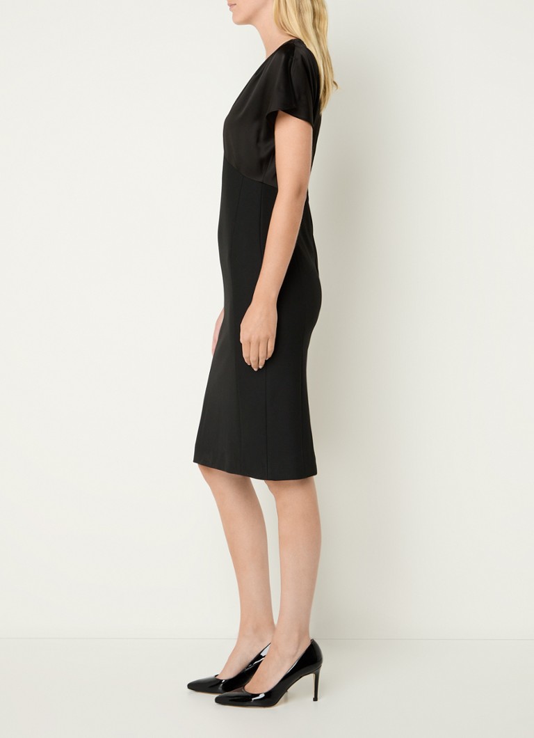 Vestido corto con escote en V Dijeta de HUGO BOSS