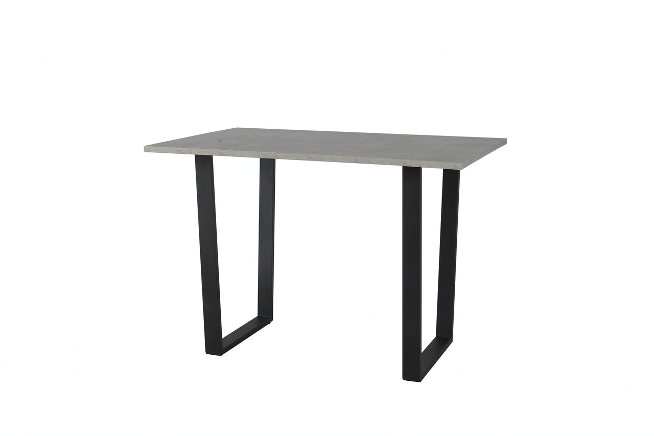 byLiving SHINE Tisch, Breite 110 cm, Metall schwarz pulverbeschichtet, Beton-Optik