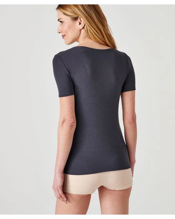 Tee-shirt manches courtes Thermolactyl Sensitive, biais fils brillants