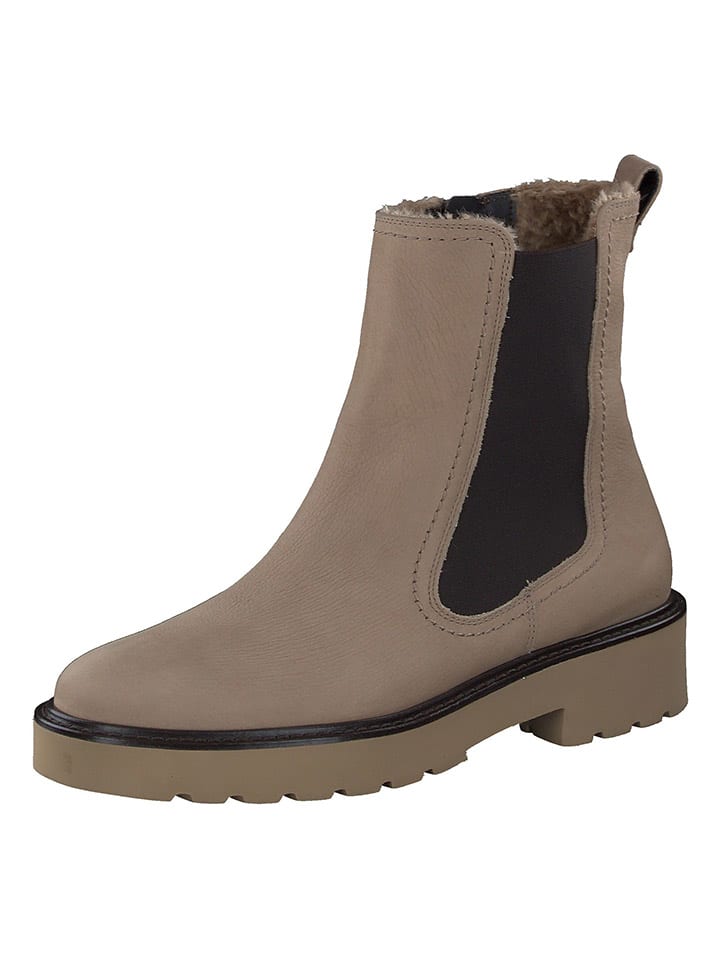 Paul Green Leder-Chelsea-Boots in Hellbraun günstig kaufen
