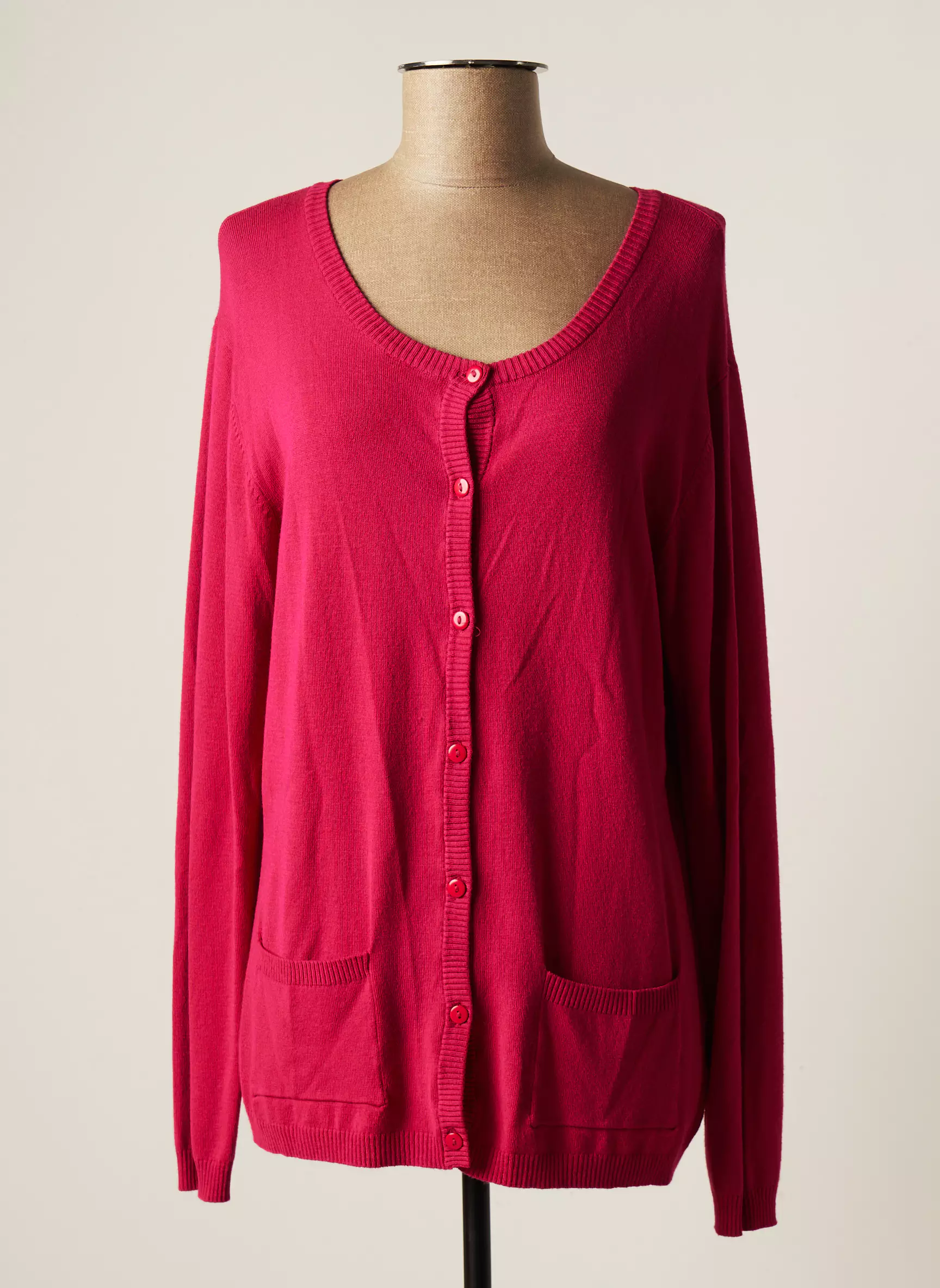 Les Marins De Jac Jac Cardigans Femme couleur rose