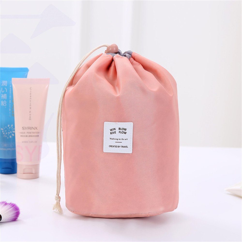 Runxizhou Kosmetikkoffer 2 Stück Kosmetiktasche, Fass Makeup Bag Große + Mini Beutel (1-tlg)