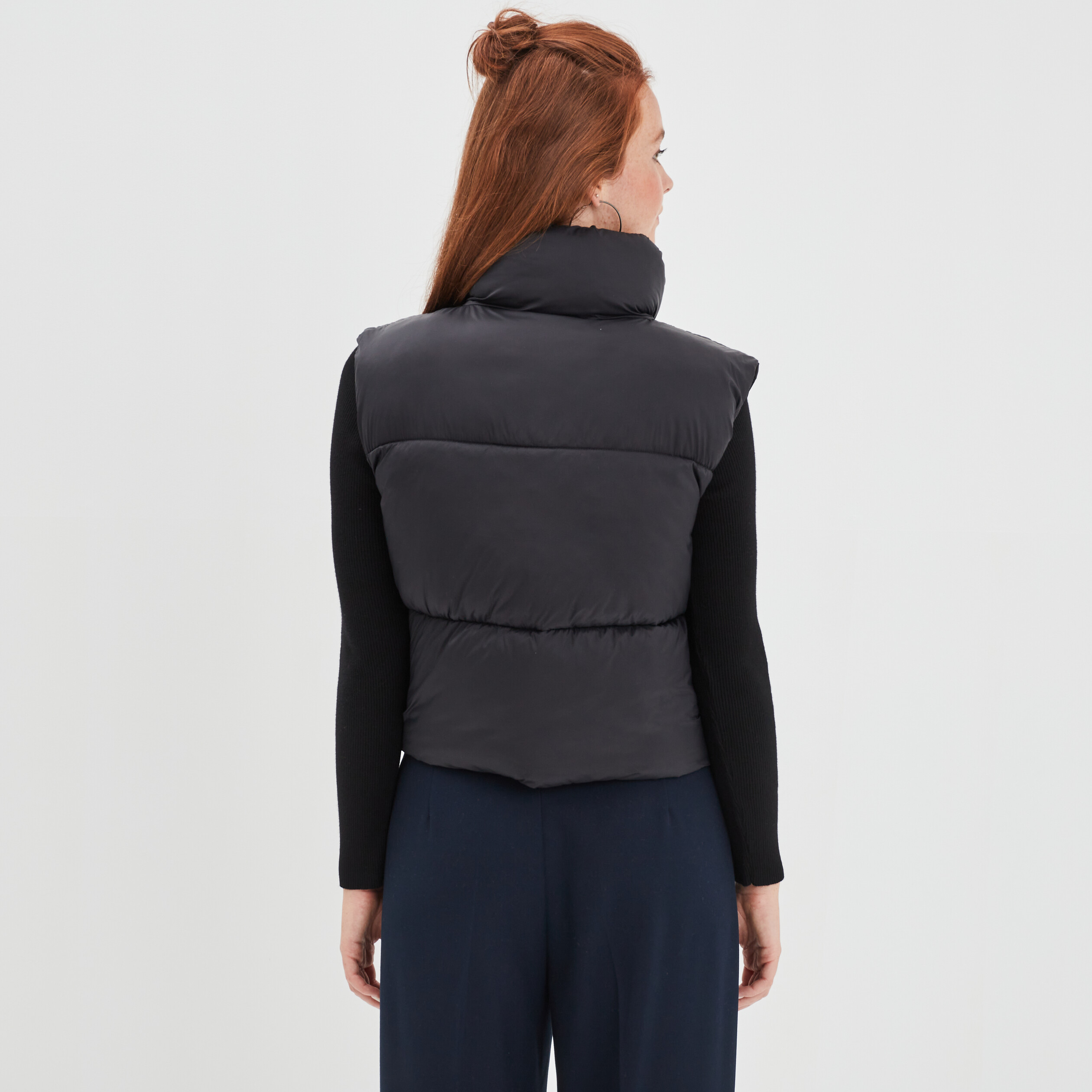 Doudoune sans manches imperméable noir femme | La Halle