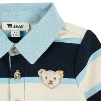 Poloshirt langarm, beige für Jungs