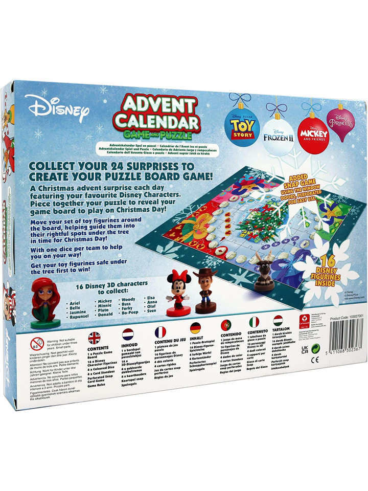 ASS Altenburger Spielkarten Disney - Adventskalender - Game & Puzzle in bunt günstig kaufen onesize