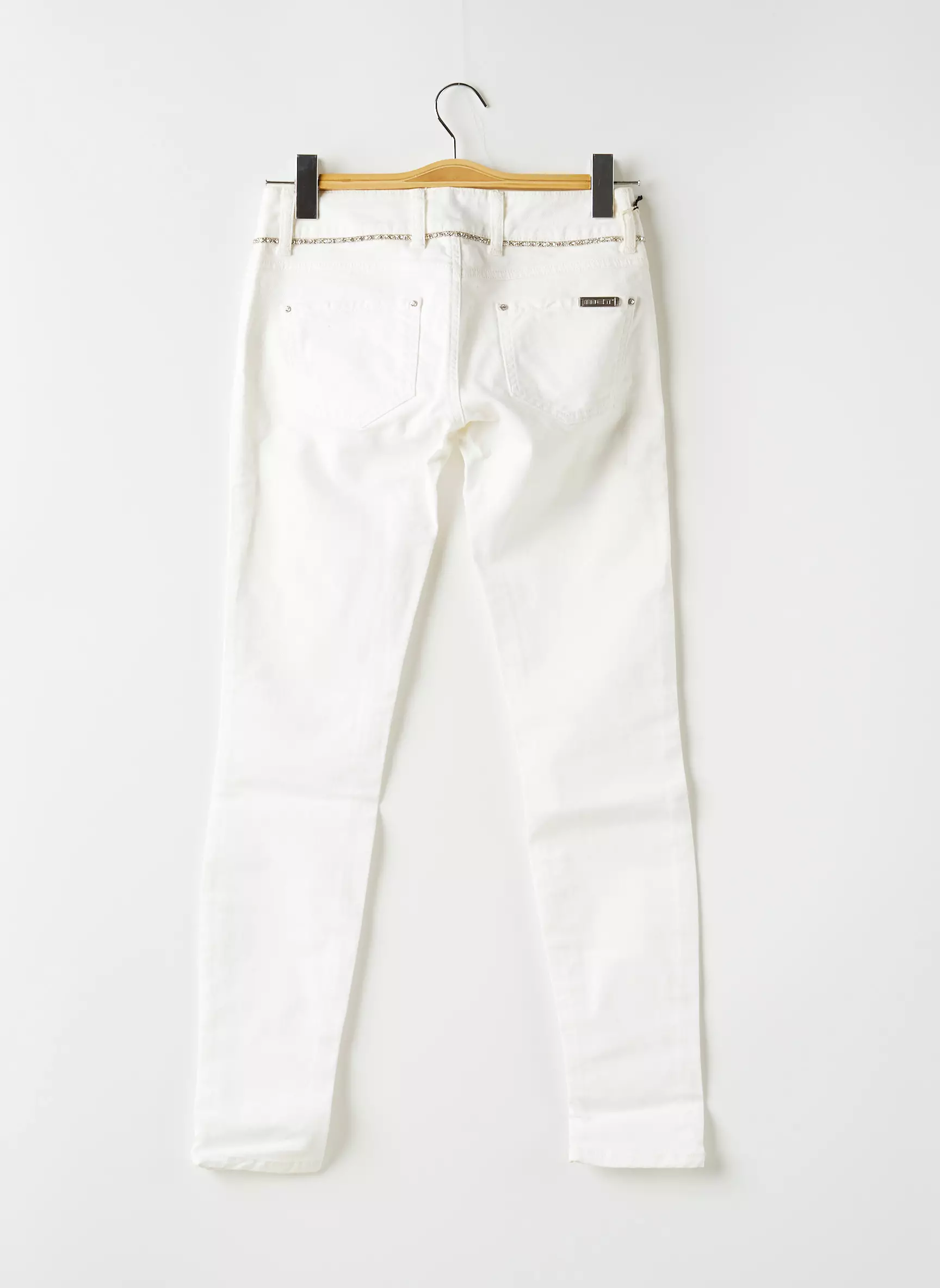 Met Pantalon7 8 Femme couleur blanc