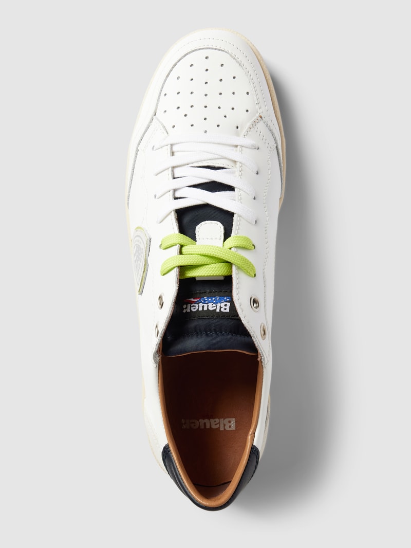 Sneaker aus Leder mit Logo-Patch Modell 'MURRAY' in weiß