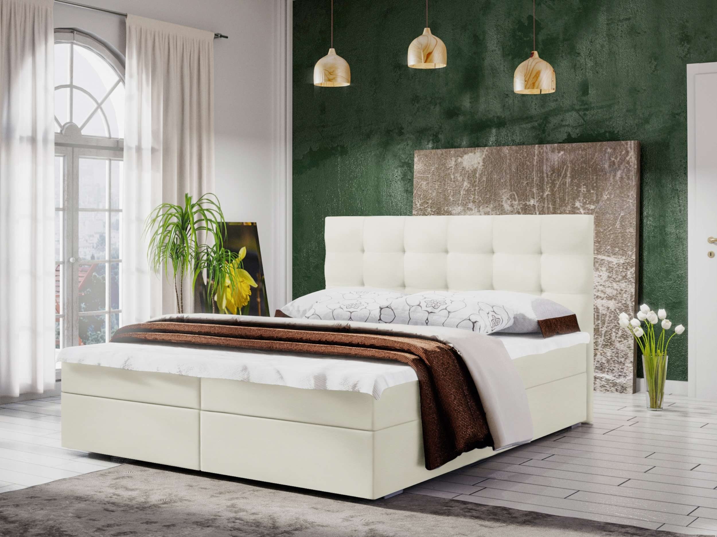 Stylefy Boxspringbett Braxton (Schlafzimmerbett, Bett), 140/160/180/200 x 200 cm, mit Matratze und Topper, Bettkasten