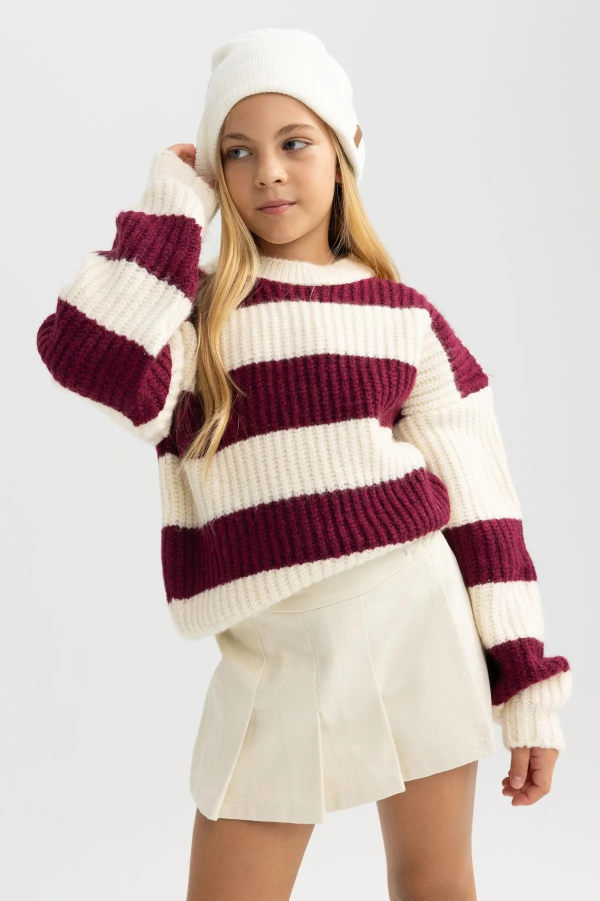 DeFacto  Pullover mit Rundhalsausschnitt für Mädchen - A6009a823wn