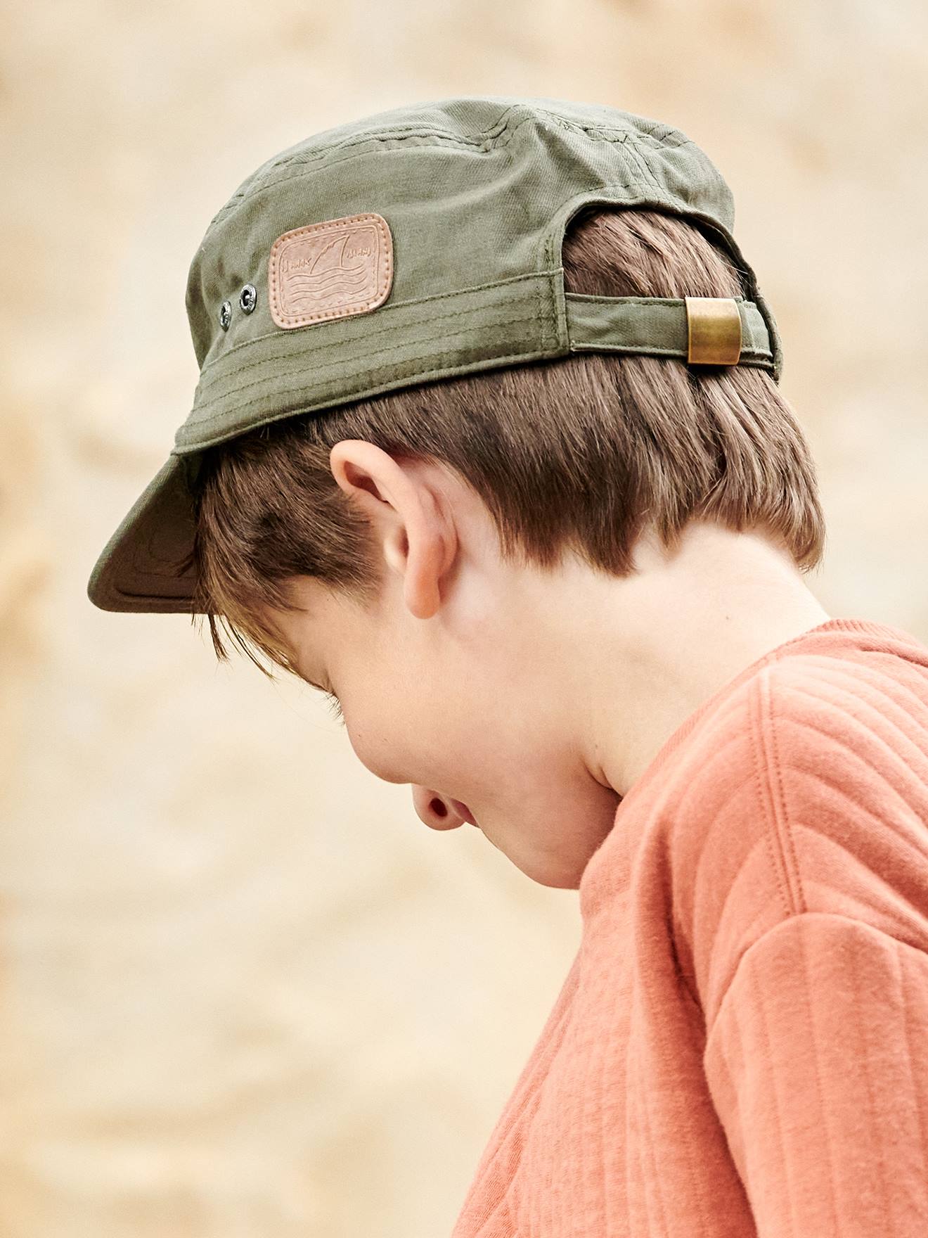 Casquette baroudeur garçon kaki
