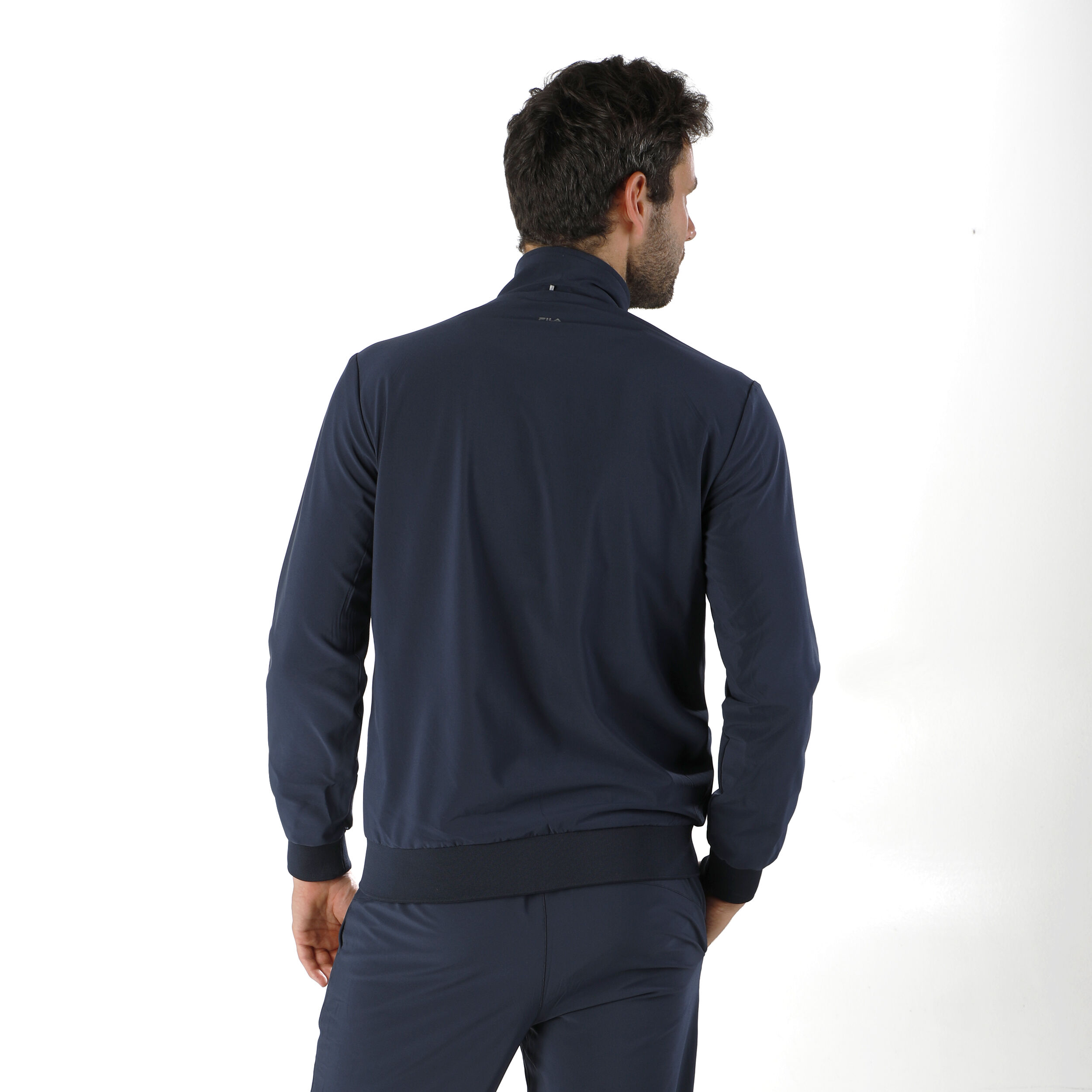 Max Trainingsjacke Herren - Weiß, Dunkelblau