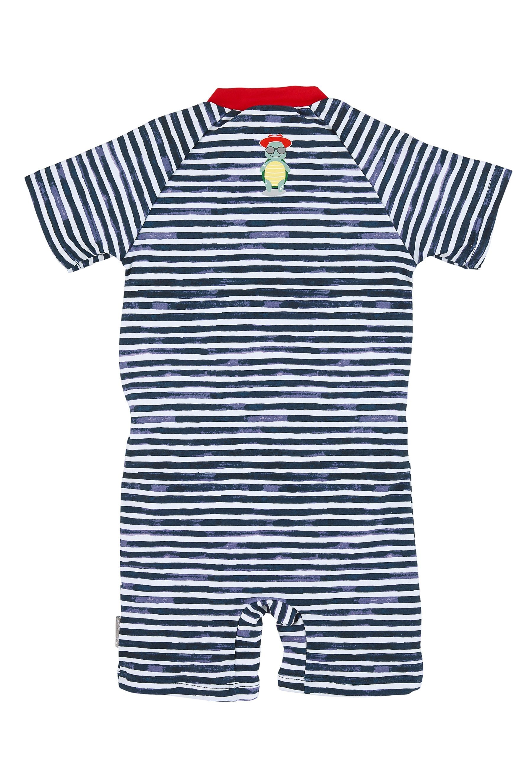 Sterntaler® Badeanzug Schwimmanzug Schildkröte (1-St., Kinderbadeanzug Langarm, Babyschwimmanzug gemustert) Schwimmanzug mit Reißverschluss und Stehkragen, Baby Badeanzug
