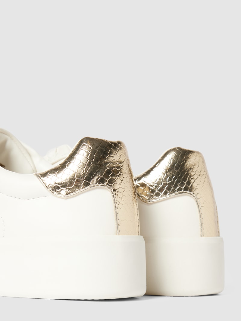 Sneaker mit Metallic-Detail Modell 'SOUL' in weiß