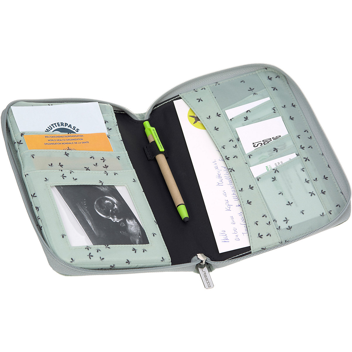 Mutterpasshülle/Etui Mum's Organizer Floral mint