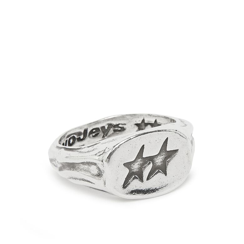 TwoJeys Superstar Signed Ring Silver