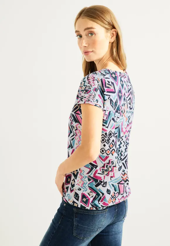 CECIL Shirt mit Smock Schultern