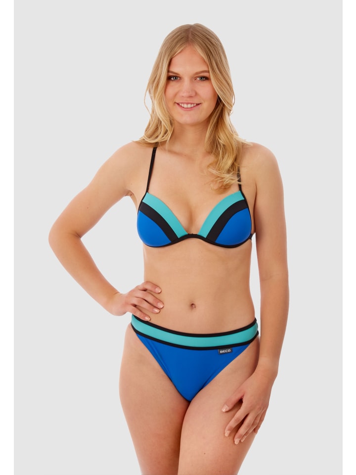 BECO the world of aquasports Bikini BEactive Sweetheart X-Back Swimwear in blau-türkis günstig kaufen
