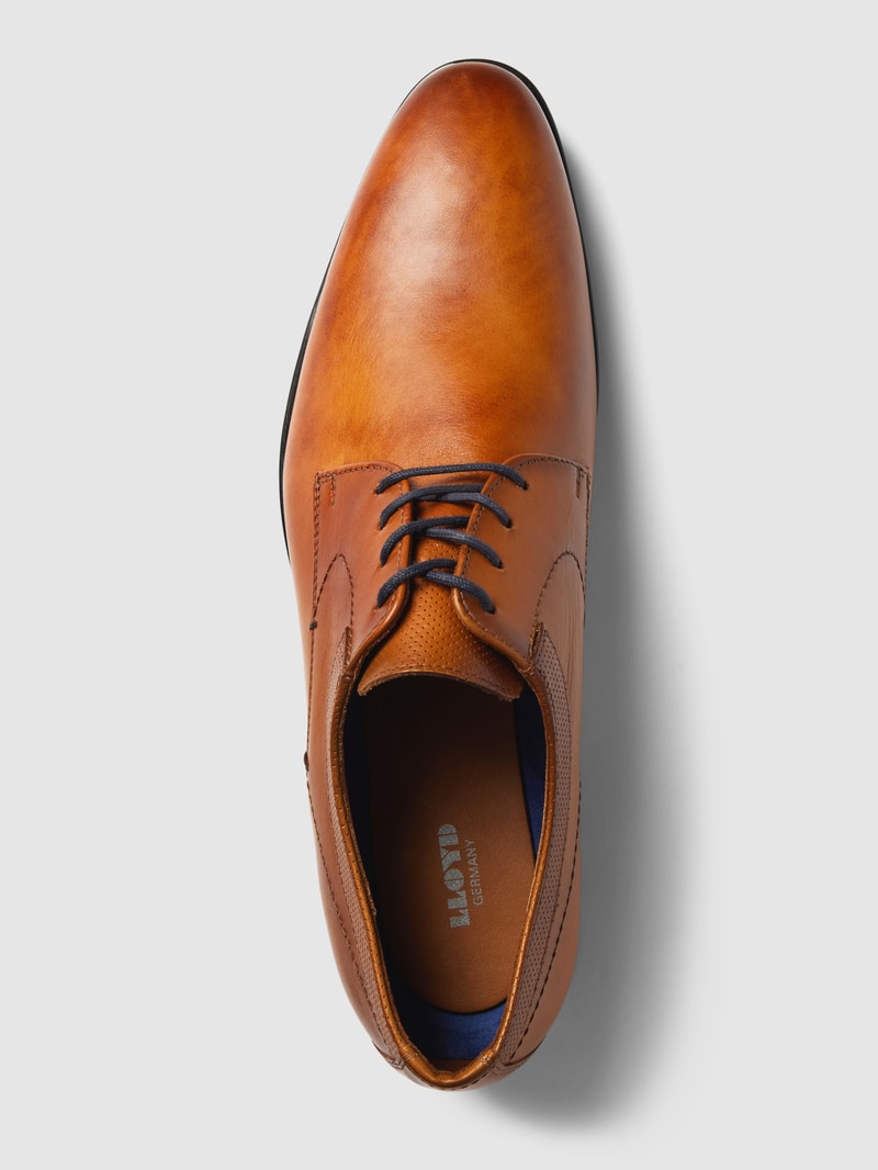 Derby-Schuhe aus Leder Modell 'MADISON SAMMY' in cognac